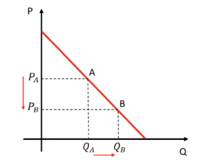 Representación de la función de la demanda